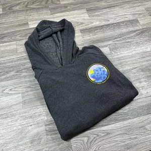 OLD NAVY Graphic Pullover Gray Hooded Sweatshirt Hoodie Boy's Size XL - Picture 1 of 8