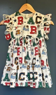 Pink Chicken Girls' Kit Dress Varsity Letters 4 Years - Image 1 of 4
