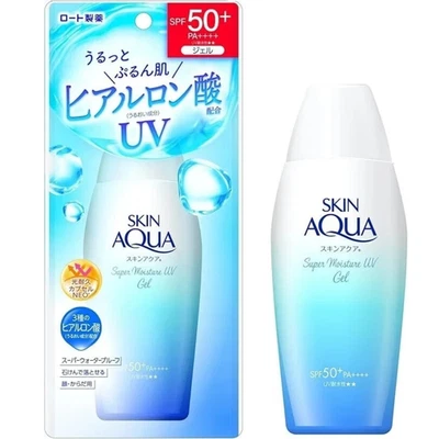 Rohto Skin AQUA UV Super Moisture Gel Sunscreen SPF50+/PA++++ 110g