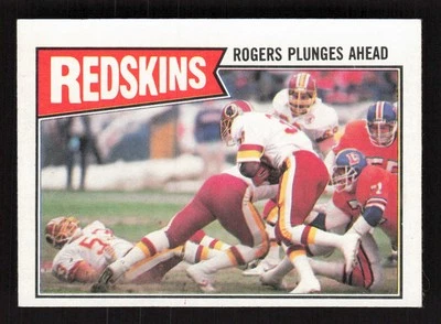 George Rogers 1987 Topps #63 Washington Redskins Football Card EX-MINT - Image 1 of 2
