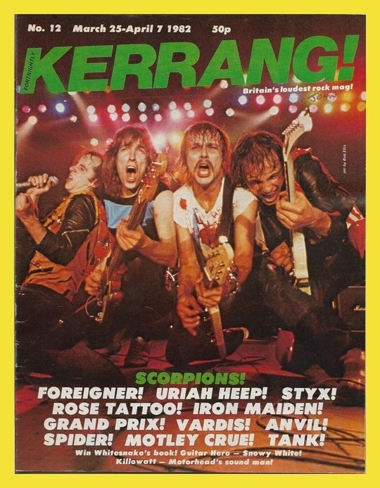 Kerrang! Magazine No.12 - March 25  - April 7 1982 - Scorpions, Iron Maiden - Image 1 of 1