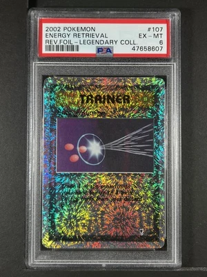 Energy Retrieval Reverse #107 2002 Pokemon Legendary Collection PSA 6 250001 - Image 1 of 2