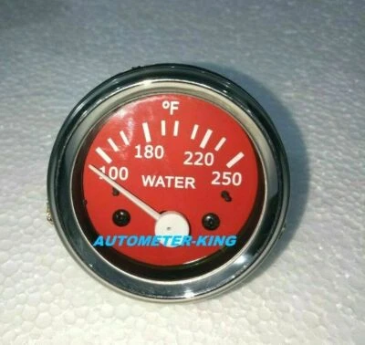 2" / 52mm Electrical Water Temperature Gauge - Red Face - Image 1 of 4