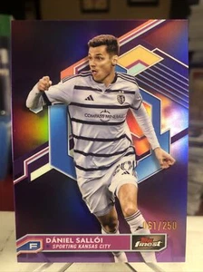 2023 Topps Finest MLS Daniel Salloi RARE Purple Refractor SSP /250 - Picture 1 of 2
