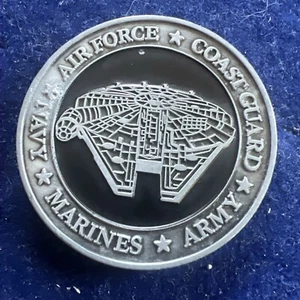 Moneda Militar Star Wars El Despertar de la Fuerza Ejército Fuerza Aérea Marines Marina - Imagen 1 de 14