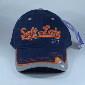 Gorra de béisbol bordada azul de los Juegos Olímpicos de Salt Lake City 2002 con correa nueva con etiquetas - Imagen 1 de 7