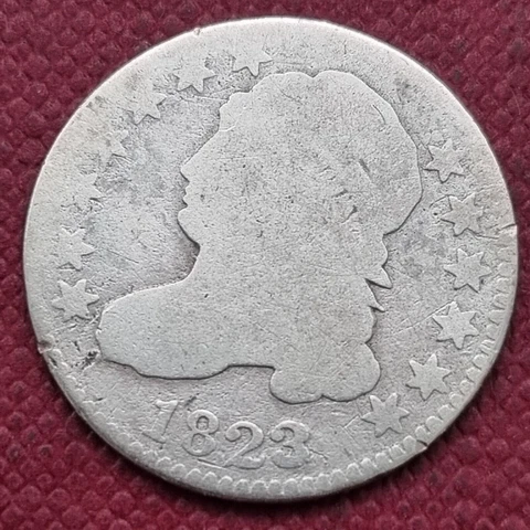 1823 Capped Bust Dime 10c Circulated #31139 Cover