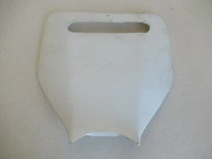 White Front Number Plate Plastic fits 2011 Kawasaki KX450F - Picture 1 of 10