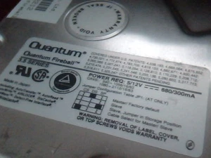 Hard Disk Drive Quantum Fireball FB10S011 HDD Rev 02-E 1080S S1Q04 - Picture 1 of 4