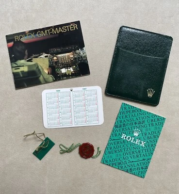 ROLEX GMT MASTER 2 16710 16700 16713 17618 BOOKLET SET ENGLISH 1997/1998 ORIGINAL - Image 1 of 4