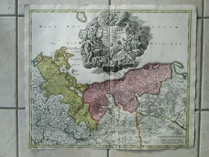 CARTE 1720 : BALTIQUE / POMERAMIE / île RUGEN. - Bild 1 von 4