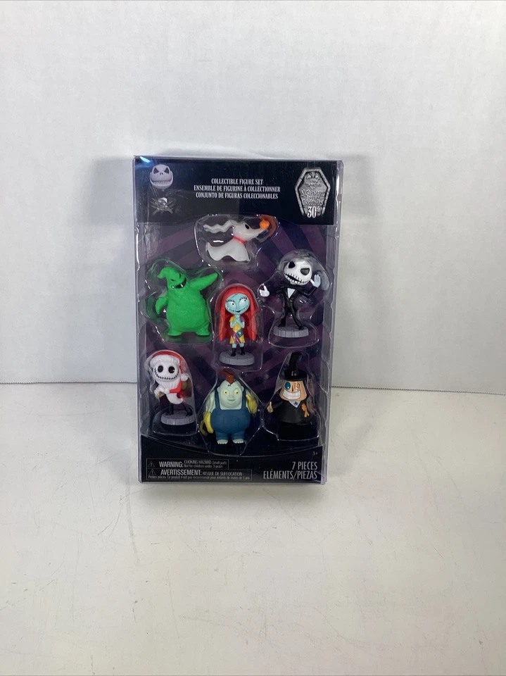 2023 DISNEY NIGHTMARE BEFORE CHRISTMAS Collectible Figure Set 7 Pieces