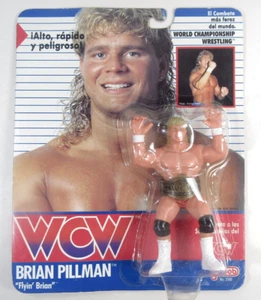 Vintage 90s WCW Brian Pillman Galoob Action Figure Spanish Edition Brand new - Picture 1 of 13