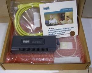 CISCO SYSTEMS AIRONET POWER INJECTOR AND MEDIA CONVERTER AIR-PWRINJ3 IN BOX - Picture 1 of 4