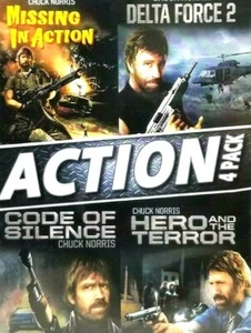 Missing In Action / Delta Force 2 / Code Of Silence / Hero And The Terror (DVD) - Picture 1 of 3