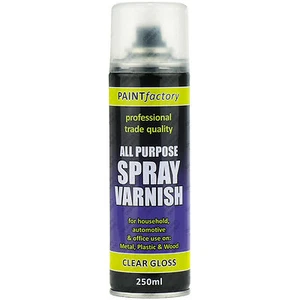 3 x Clear Gloss Varnish Spray Exterior Interior Aerosol Can 250ml All Purpose - Picture 1 of 2