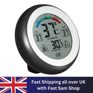 Room Thermometer Digital Max Min Indoor Temperature Humidity Meter - Picture 1 of 6