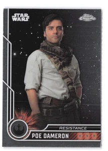 2023 Topps Chrome Star Wars #67 Poe Dameron - Foto 1 di 2