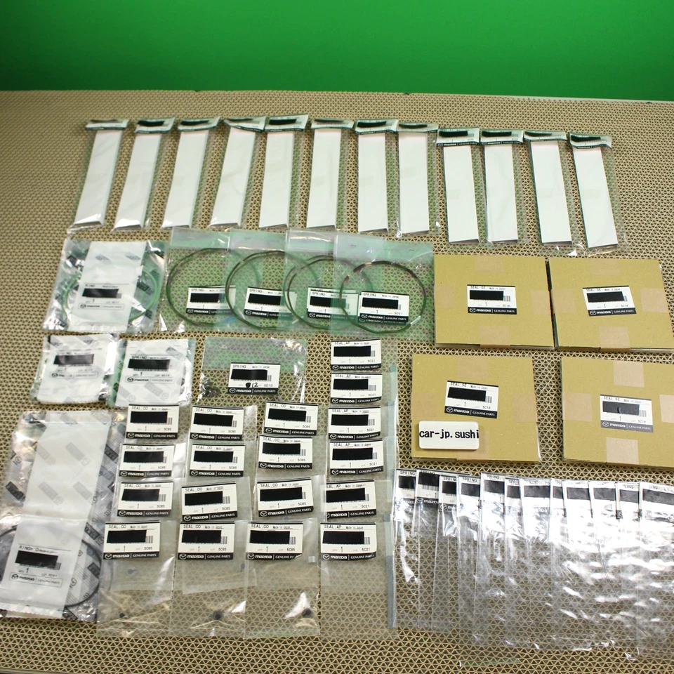 KIT de revisión de rotor de motor MAZDA 93-95 RX-7 FD genuino juego completo resorte de sellado de ápice Foto 1 de 4