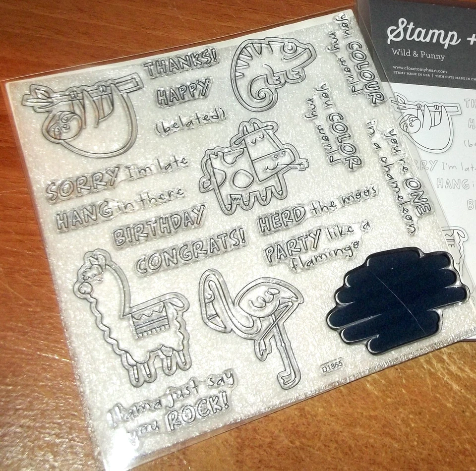 CTMH D1865 WILD & PUNNY ~ ¡Llama solo dite ROCK!, FIESTA como un flamenco, lo siento Foto 1 de 1