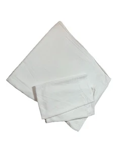 Juego de 4 sábanas planas y fundas de almohada blancas Peacock Alley Hotel Queen - Imagen 1 de 6