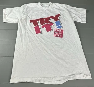 Camicia Tab trasparente senza zucchero soda pubblicità punto singolo USA taglia XL vintage anni 90 - Foto 1 di 13
