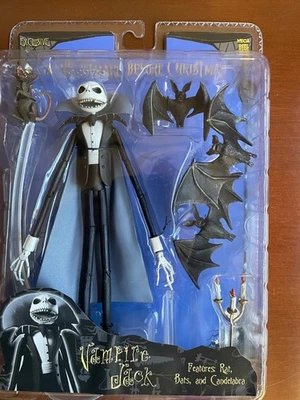 NECA Pesadilla antes de Navidad Vampiro Jack Skellington Exclusiva Figura Nueva Foto 1 de 4