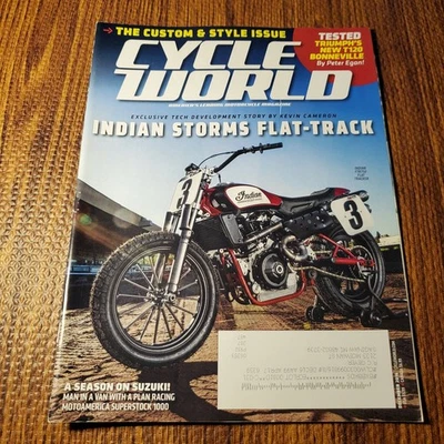 Cycle World Magazine December 2016 Indian Storms Flat-Track Triumph T120 - Image 1 of 3