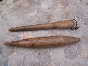 Pair Of Used - Wooden Garden Dibbesr - Allotment - Bulb Planter - Seed Sowing. - Picture 1 of 9