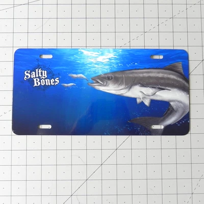 Salty Bones License Plate with Tarpon - Image 1 of 4