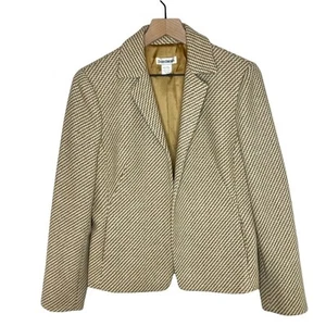 Barry Bricken 100% Wool Fully Lined Open Front Classic Blazer Size 10 - Picture 1 of 4