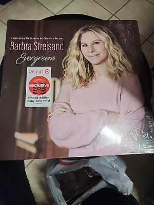 Barbra Streisand Evergreens "Baby Pink" Color 2-LP Vinyl Exclusive, New, Sealed! - Image 1 of 3