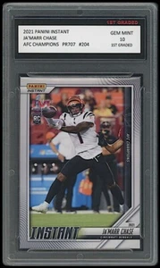 Ja'marr/Jamarr Chase '21 Panini Instant 1st Graded 10 Super Bowl Logo Rookie RC - Bild 1 von 1