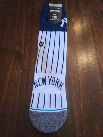 New York yankees Stance MLB casual Sideline Logo Crew Socks nwt Large Men's 9-13 Cover