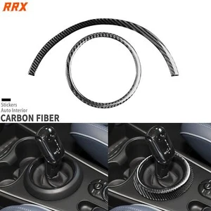 Real Carbon Fiber Gear Shift Knob Panel Cover For Mini Cooper Countryman F60 17+ - Picture 1 of 21