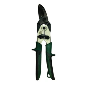 Premium Left Cut Aviation Tin Snips Cutting Sheet Metal Serrated Edge Blades USA - Picture 1 of 2