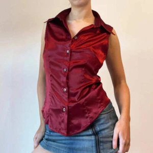 Camicetta Goldie - Misto poliestere rosso medio - Foto 1 di 8