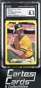 Mark McGwire 1987 Classic Update Yellow/Green Backs #121 Athletics CGC 8.5 - Picture 1 of 2