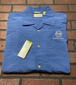 Princess Cruises Photo Staff Cubavera Button Front Shirt Men's Size Medium - Picture 1 of 7