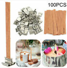 Candle wick set 100 pieces 15cm candles make your own wicks DIY with base + hold