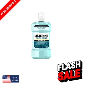 Refreshing Alcohol-Free Mouthwash with Cool Mint Flavor - Bad Breath Fighter, 1L - Picture 1 of 9