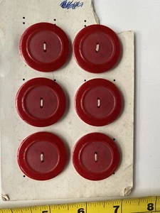 Large Art Deco vintage buttons on card - Picture 1 of 1