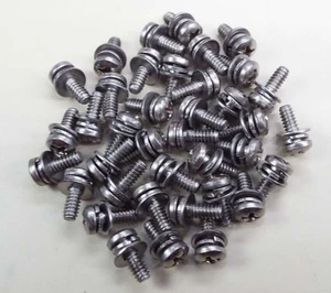 x50 6-32" x 3/8 SEMS DE TORNILLO DIVIDIDO- PLANO DOBLE LAVADORA PHILLIPS CABEZA PAN ACERO INOXIDABLE - Imagen 1 de 16