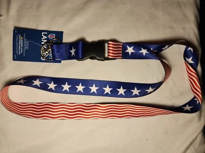 U.S.A Stars and Strips  LANYARD DETACHABLE BUCKLE NEW WINCRAFT - Image 1 of 3