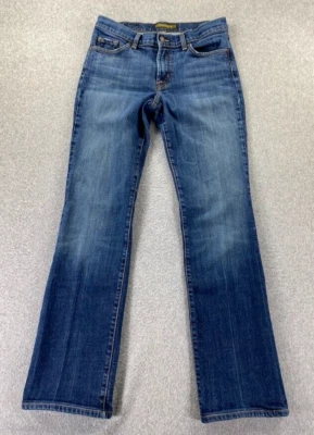 Pantalones de mezclilla para mujer David Kahn talla 6 (29x31) azul corte bota tiro bajo hechos en EE. UU. Foto 1 de 4