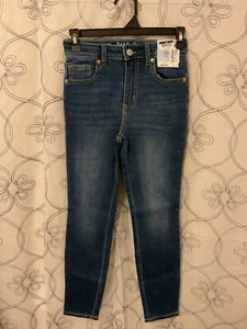 Cat & Jack girls high-rise skinny adjustable waist Blue Jeans size 10 - Picture 1 of 5