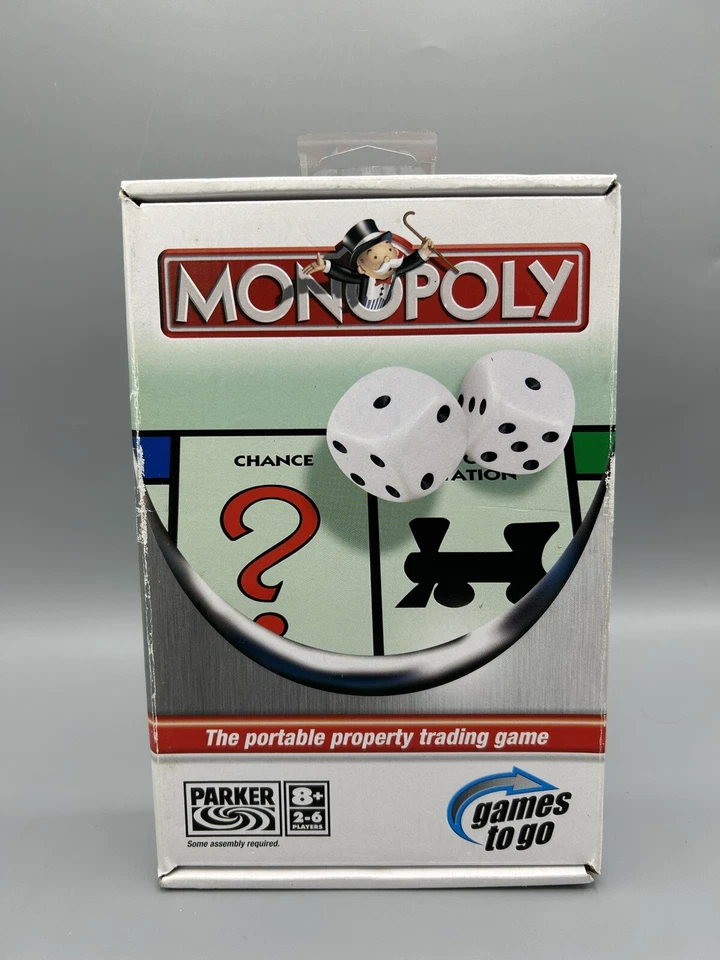 Monopoly Travel Game Parker Games to Go - Holidays - Unused - Christmas Gift - Image 1 of 4