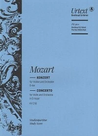 MOZART VIOLIN CONCERTO K218 D Eisen Study Score - Image 1 of 1