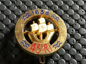 INSIGNE 43 REGIMENT INFANTERIE SIGNE DELSART - Imagen 1 de 1