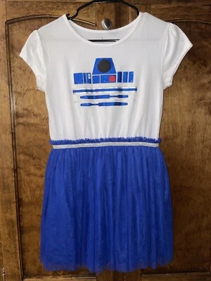 Disney Parks R2-D2 Niña’s Tutú Vestir Niños Disfraz Star Wars Droid XL USADO EN EXCELENTE ESTADO Foto 1 de 4